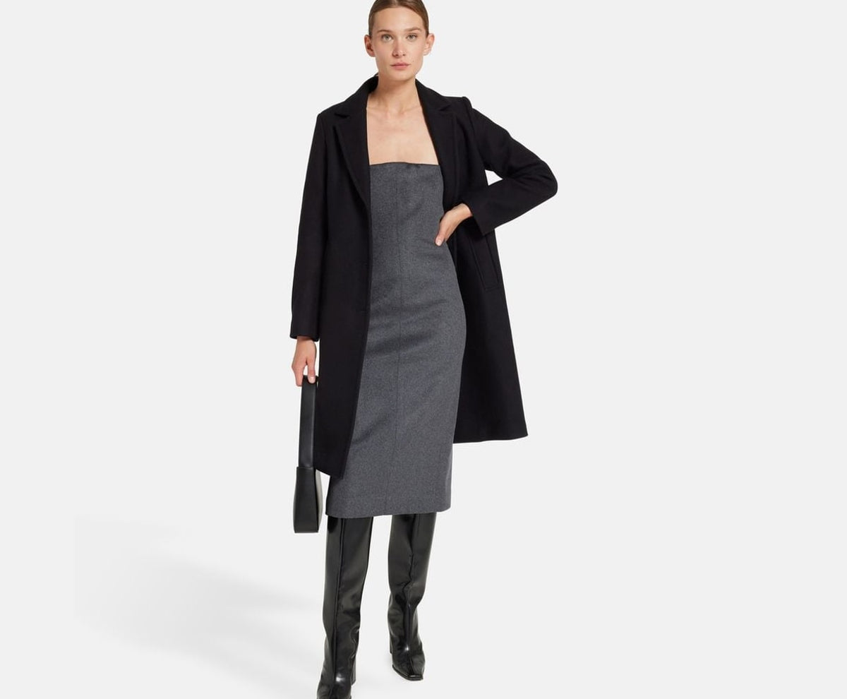Calvin Klein Bandeau dress Grey – fotka 5 z 5