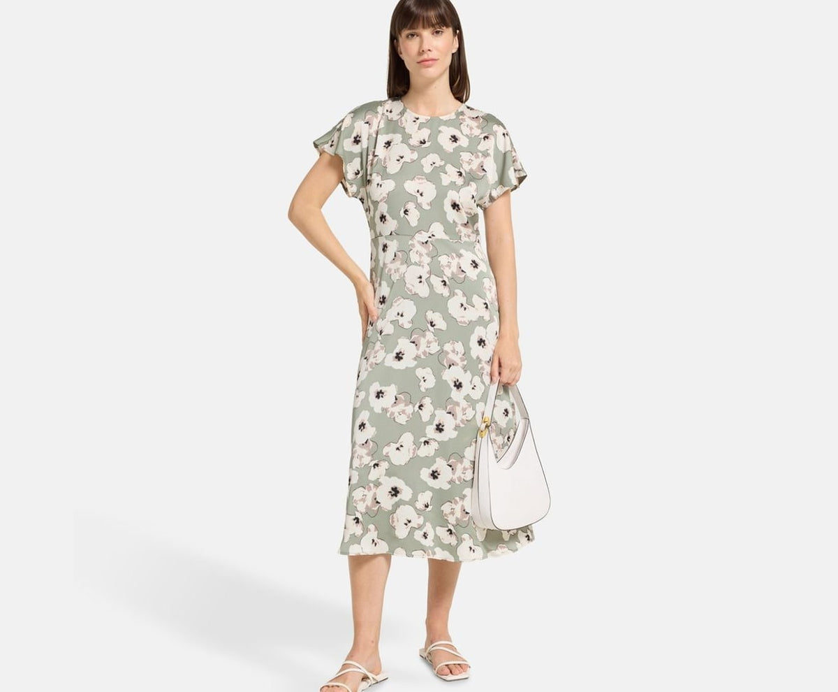 Calvin Klein Midi dress Matte Lime – Bekleidung – Foto 5 von 5