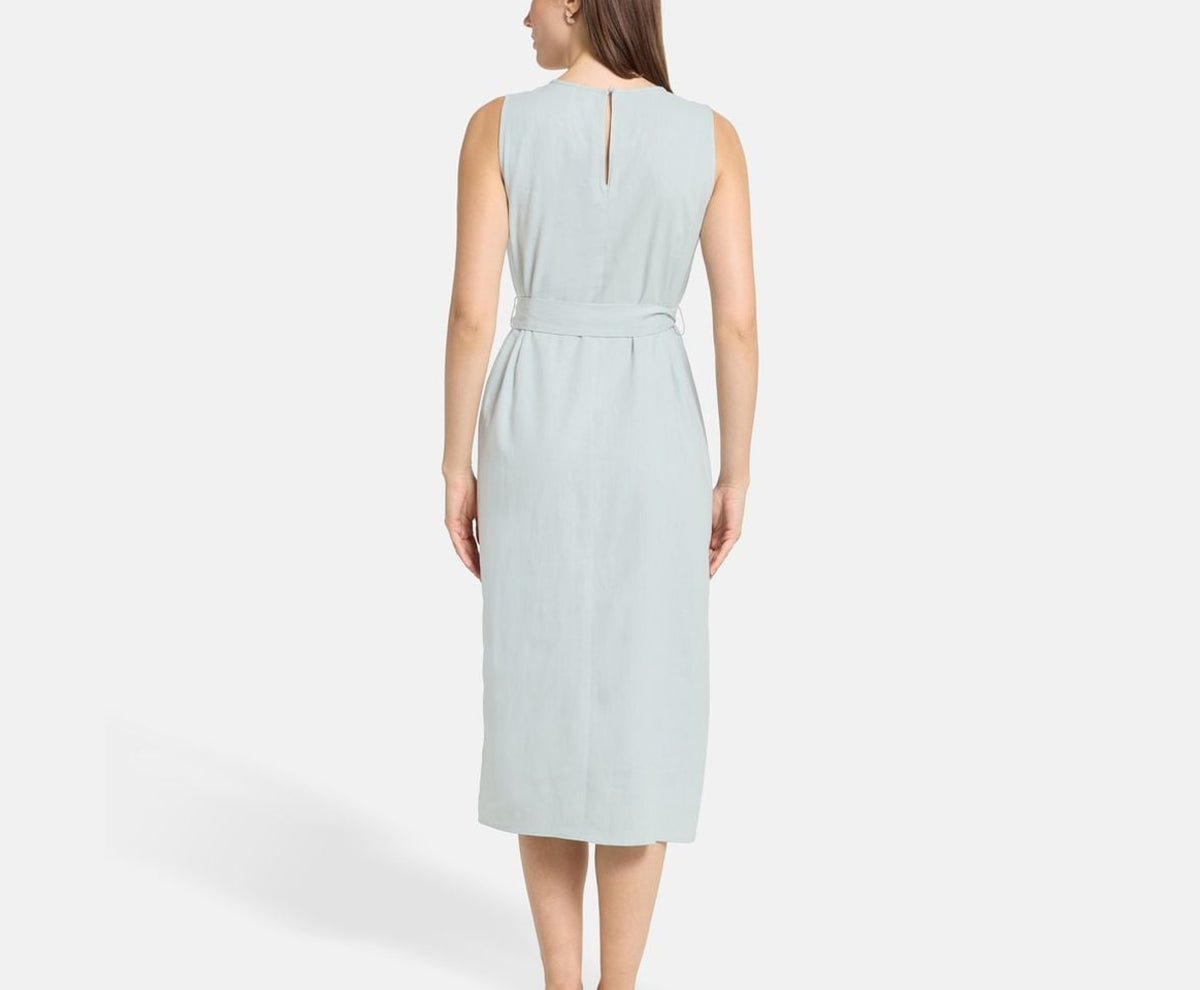Calvin Klein Linen-blend dress Light Blue – tøj – foto 4 af 5