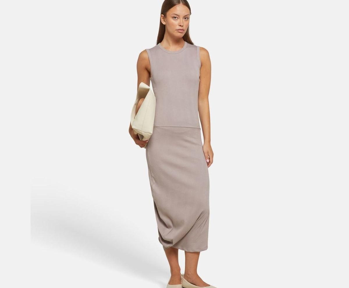 Calvin Klein Midi dress Greige – kläder – foto 5 av 5