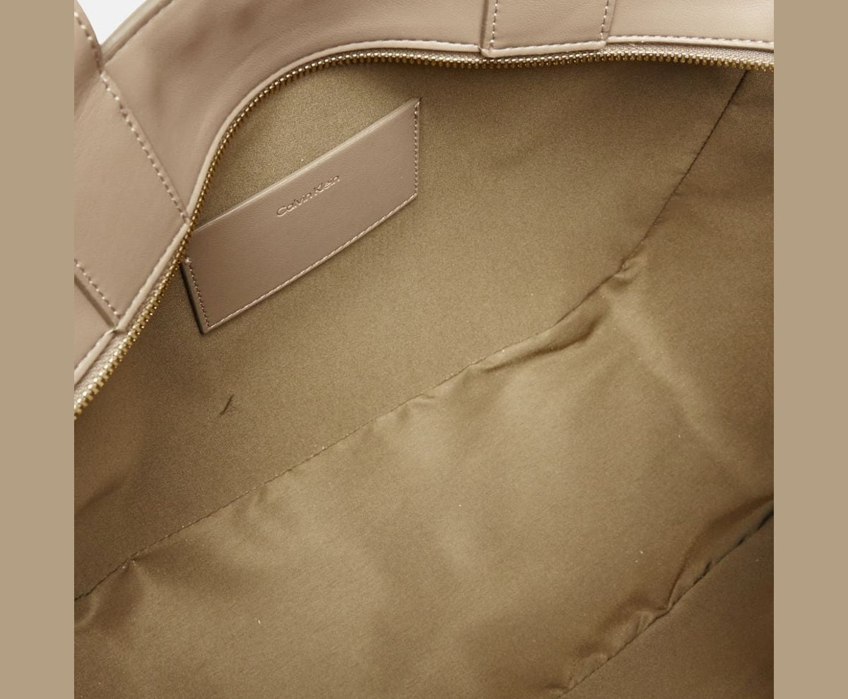 Calvin Klein Tote Bag Taupe – geantă – fotografia 3 din 5