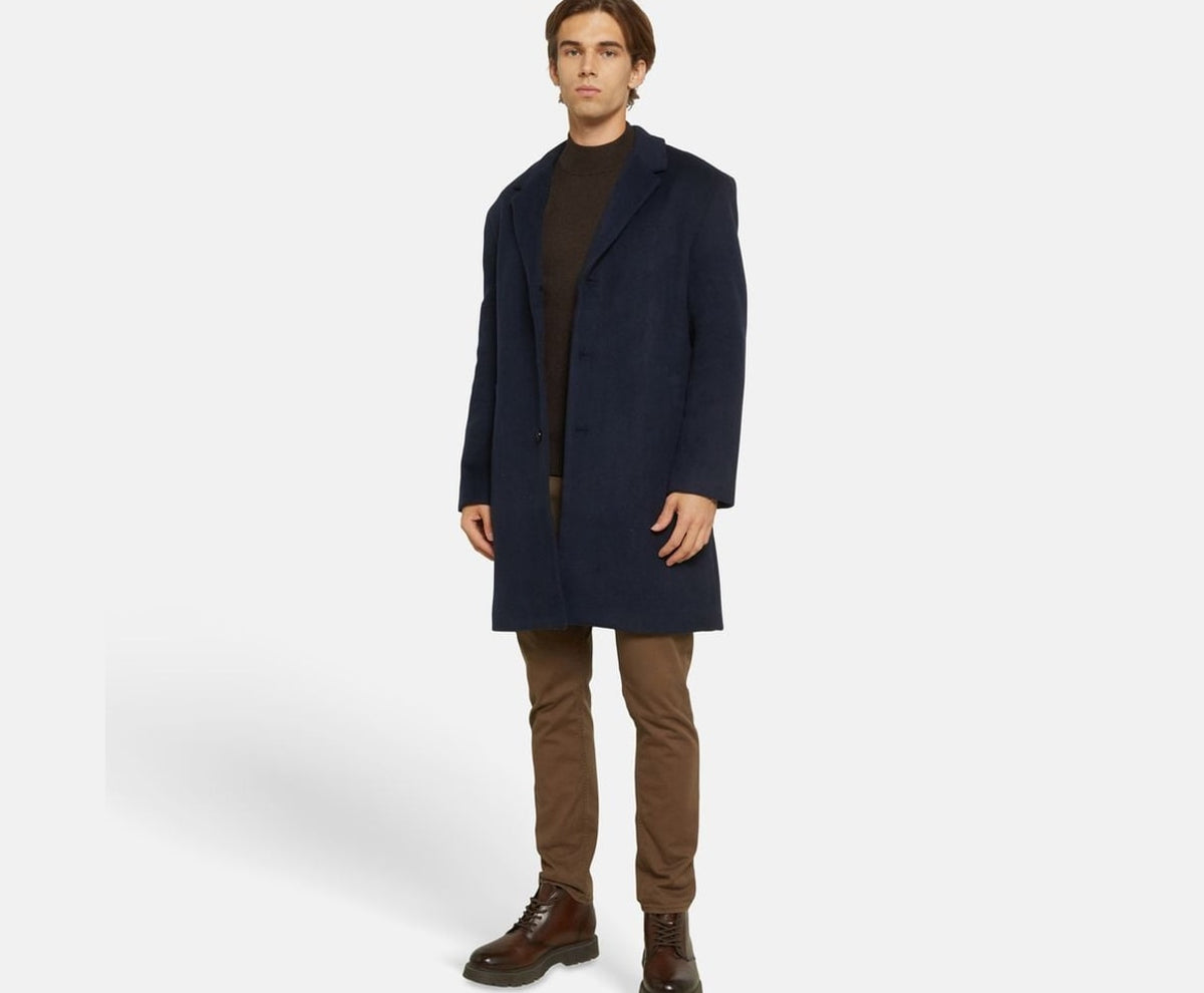 Calvin Klein Wool-blend coat Blue – dzseki – fotó 6/6