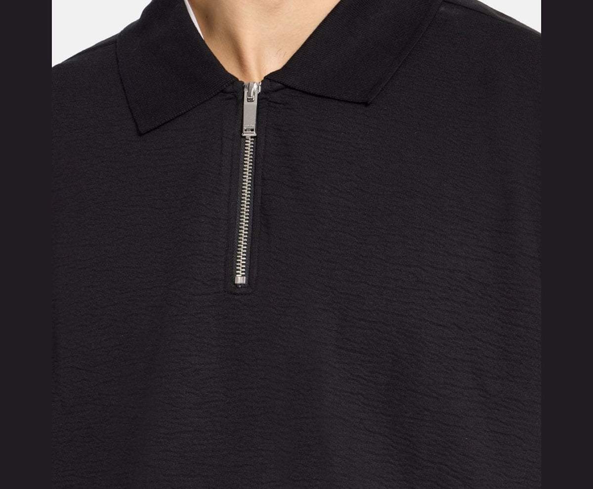 Calvin Klein Long-sleeved polo shirt Black – t-paita – kuva 3/5