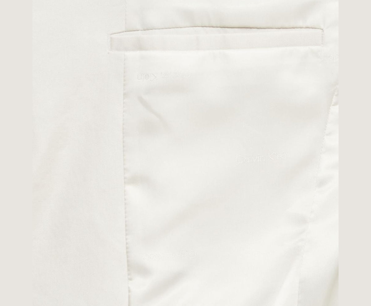Calvin Klein Linen-blend suit jacket Ecru – яке – снимка 3 от 6
