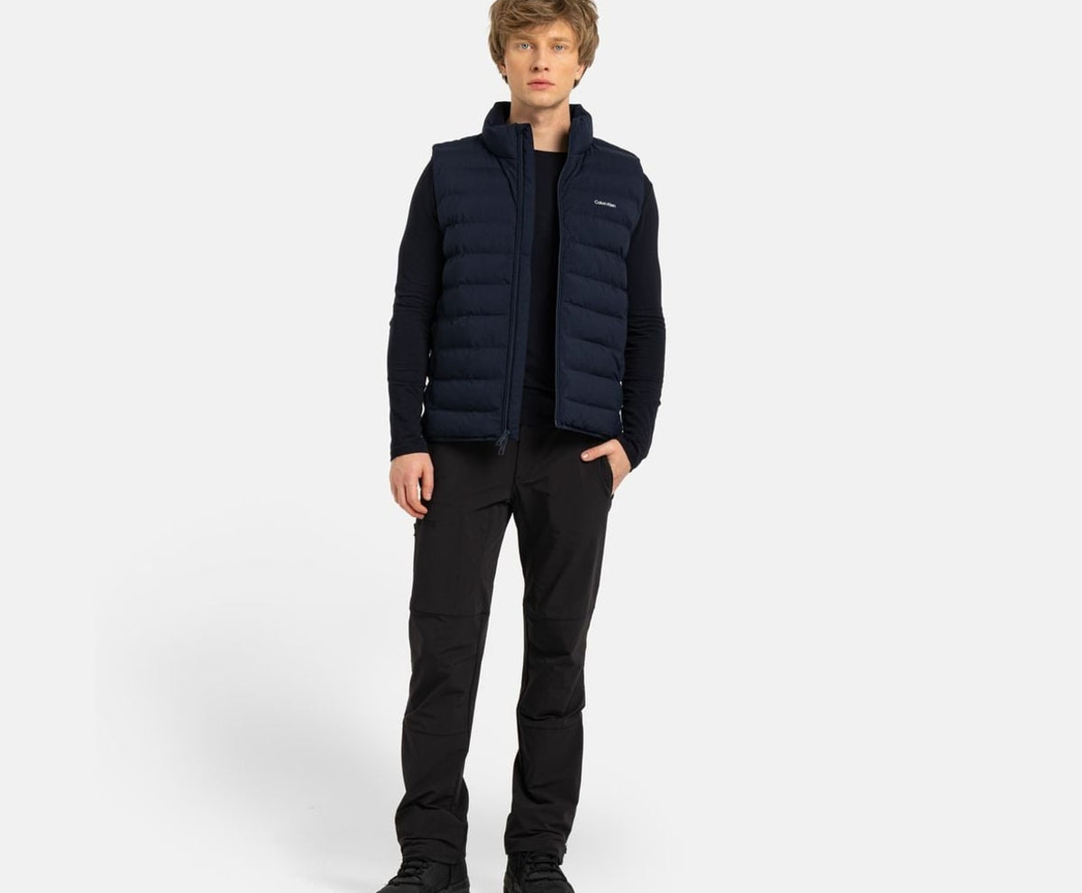 Calvin Klein Quilted gilet Dark Blue – dzseki – fotó 6/6