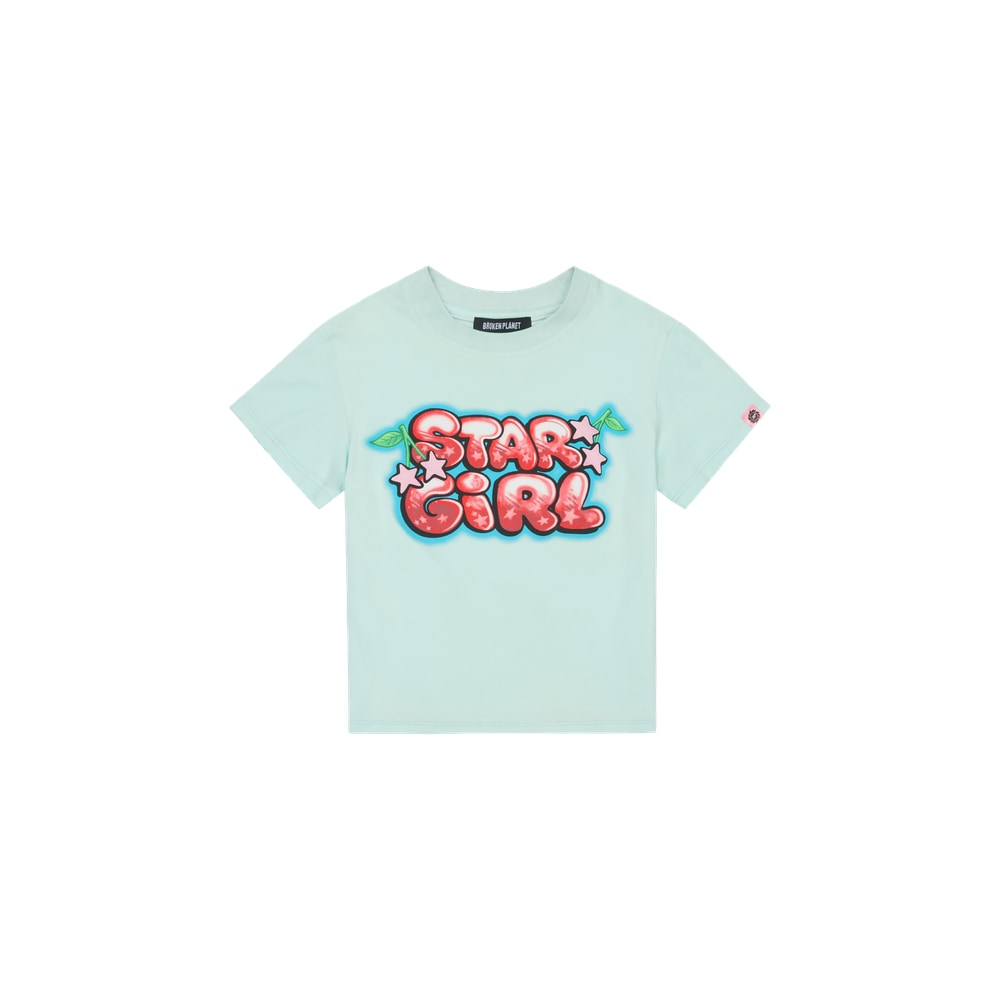 Broken Planet Stargirl Tee Aqua Blue