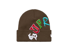 Supreme New Era Arc Beanie Brown