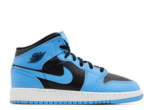 Air Jordan 1 Mid GS University Blue Black