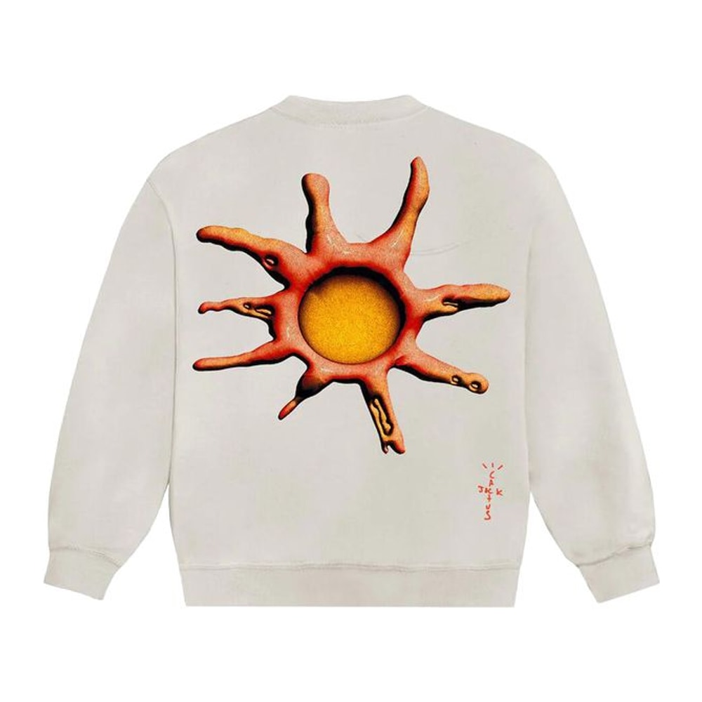 Travis Scott D.L.T.L.F.R.T. Crewneck Cream – mikina – fotka 2 z 2