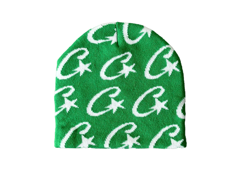 Corteiz Cstarz Monogram Beanie Green-Corteiz-pikastore.cz