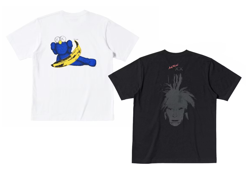 KAWS x Uniqlo Warhol UT Graphic 471321/476352 T-shirt Set White/Black-Kaws-pikastore.cz