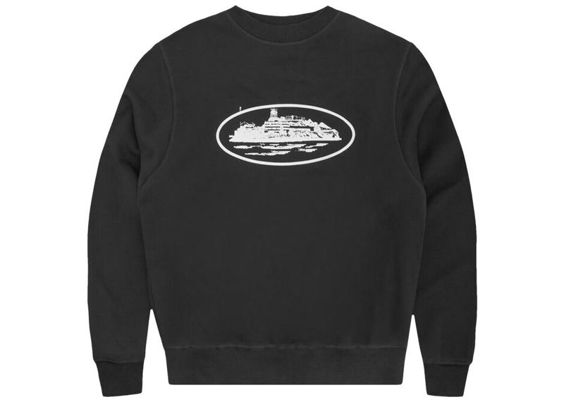 Corteiz OG Alcatraz Sweatshirt Black-Corteiz-pikastore.cz