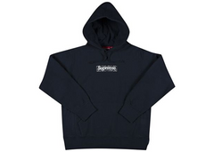 Supreme Bandana Box Logo Hooded Sweatshirt Navy