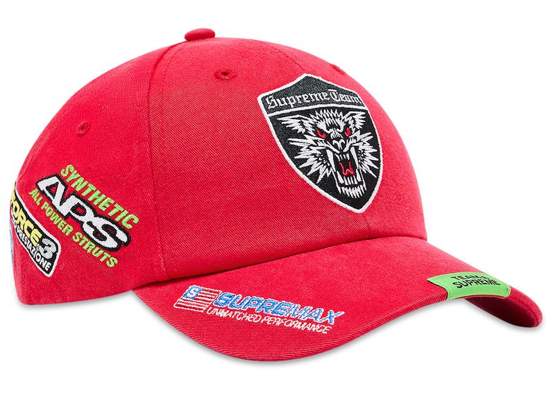 Supreme Racing Team 6-Panel Red-Supreme-pikastore.cz