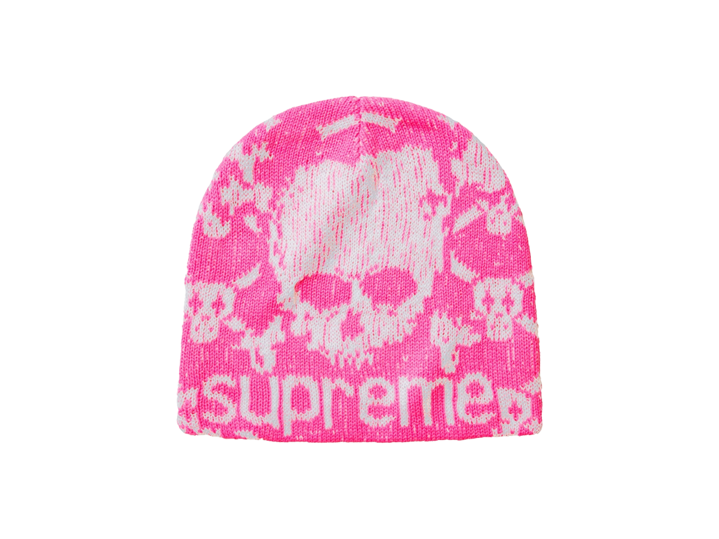 Supreme®/Vanson Leathers® Skull Beanie Pink-Supreme-pikastore.cz
