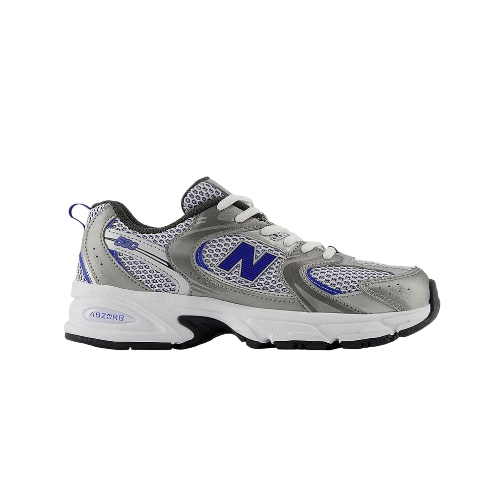 New Balance 530 Big Kid Dark Silver Metallic Team Royal – scarpe, bianco