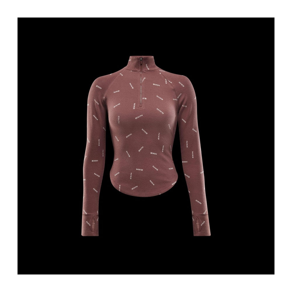 Nike Sportswear Collection Women's Slim 1/2-Zip Long-Sleeve Logo Top – облекло