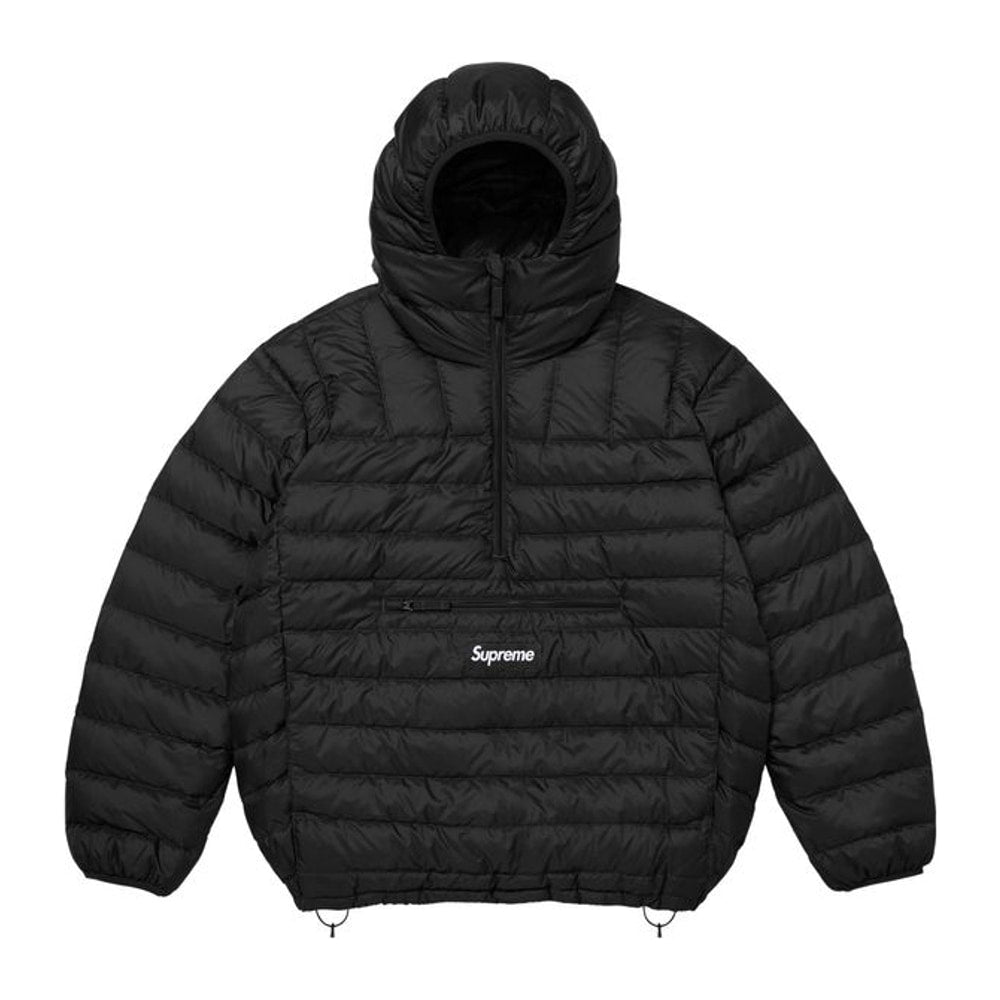 Supreme Micro Down Half Zip Hooded Pullover Black – huppari