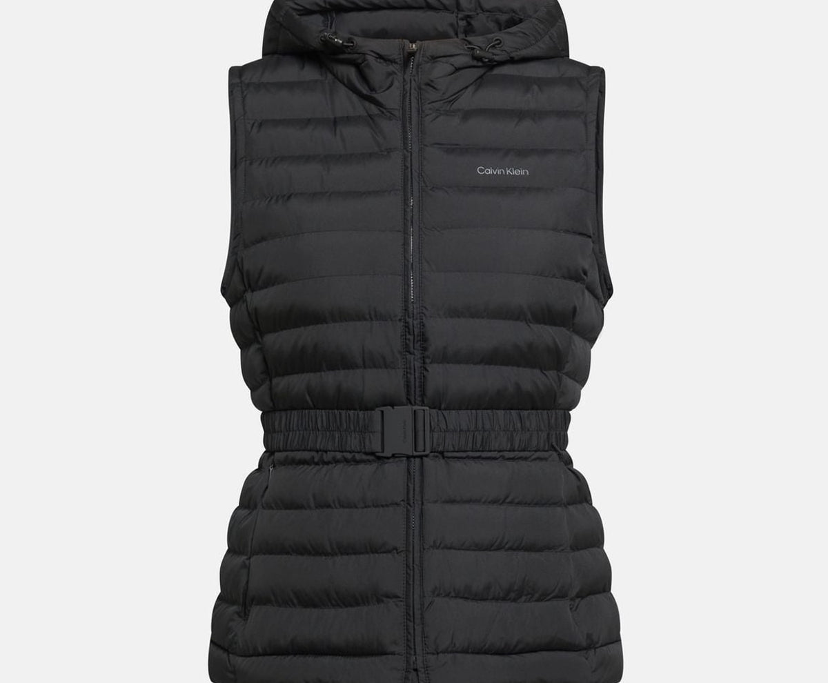 Calvin Klein Quilted gilet Black – odzież, czarny