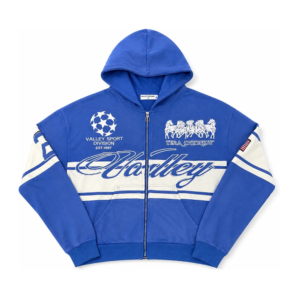 Vale Forever Life Is Forever Zip Up Hoodie Blue – huppari
