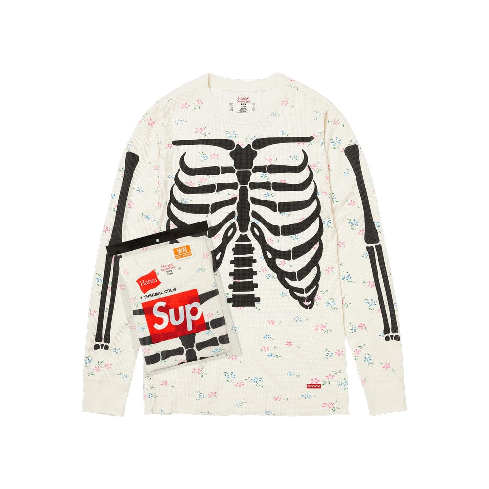 Supreme x Hanes Bones Thermal Crew (1 Pack) Floral – îmbrăcăminte