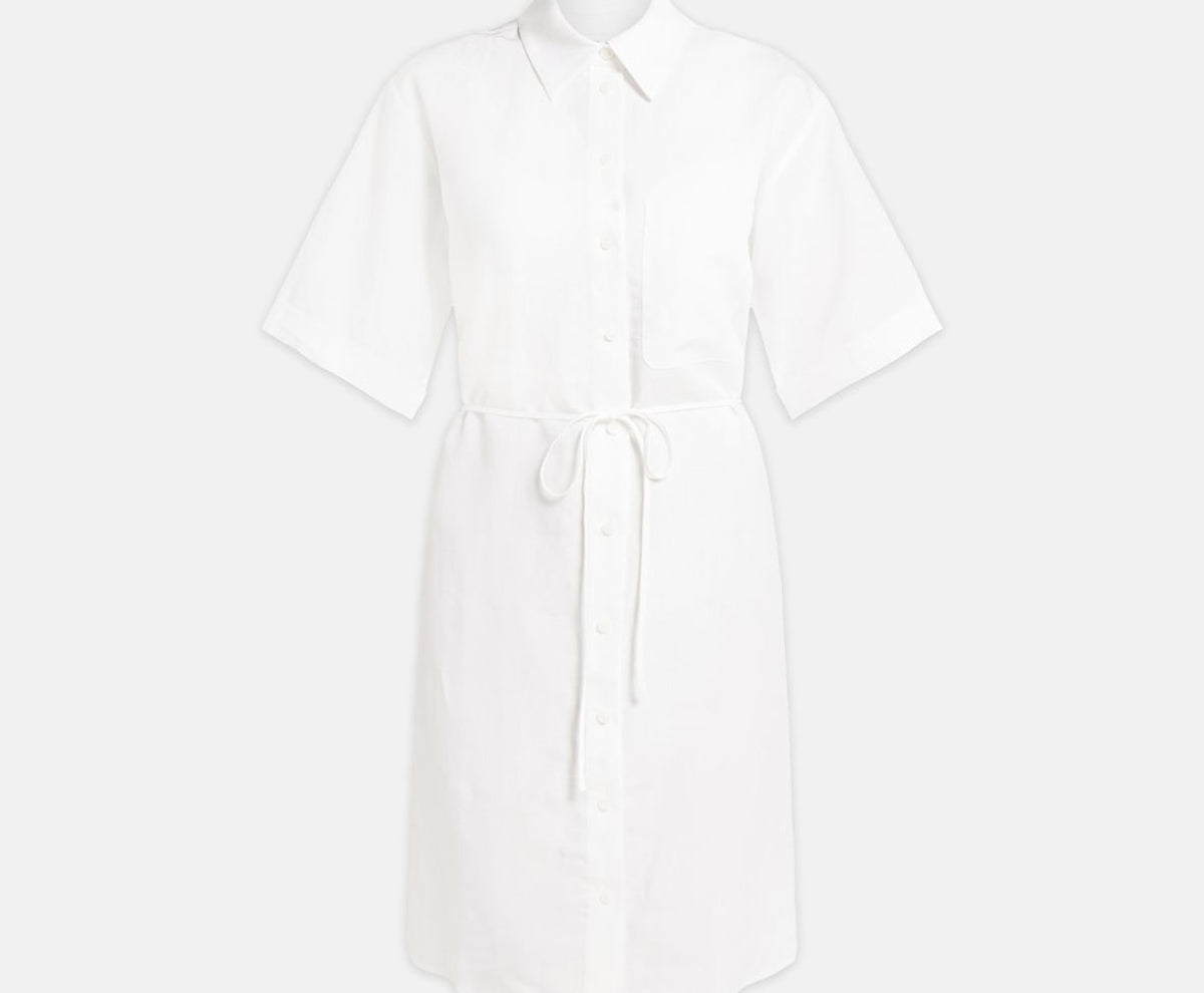 Calvin Klein Shirt dress White – koszula, biały