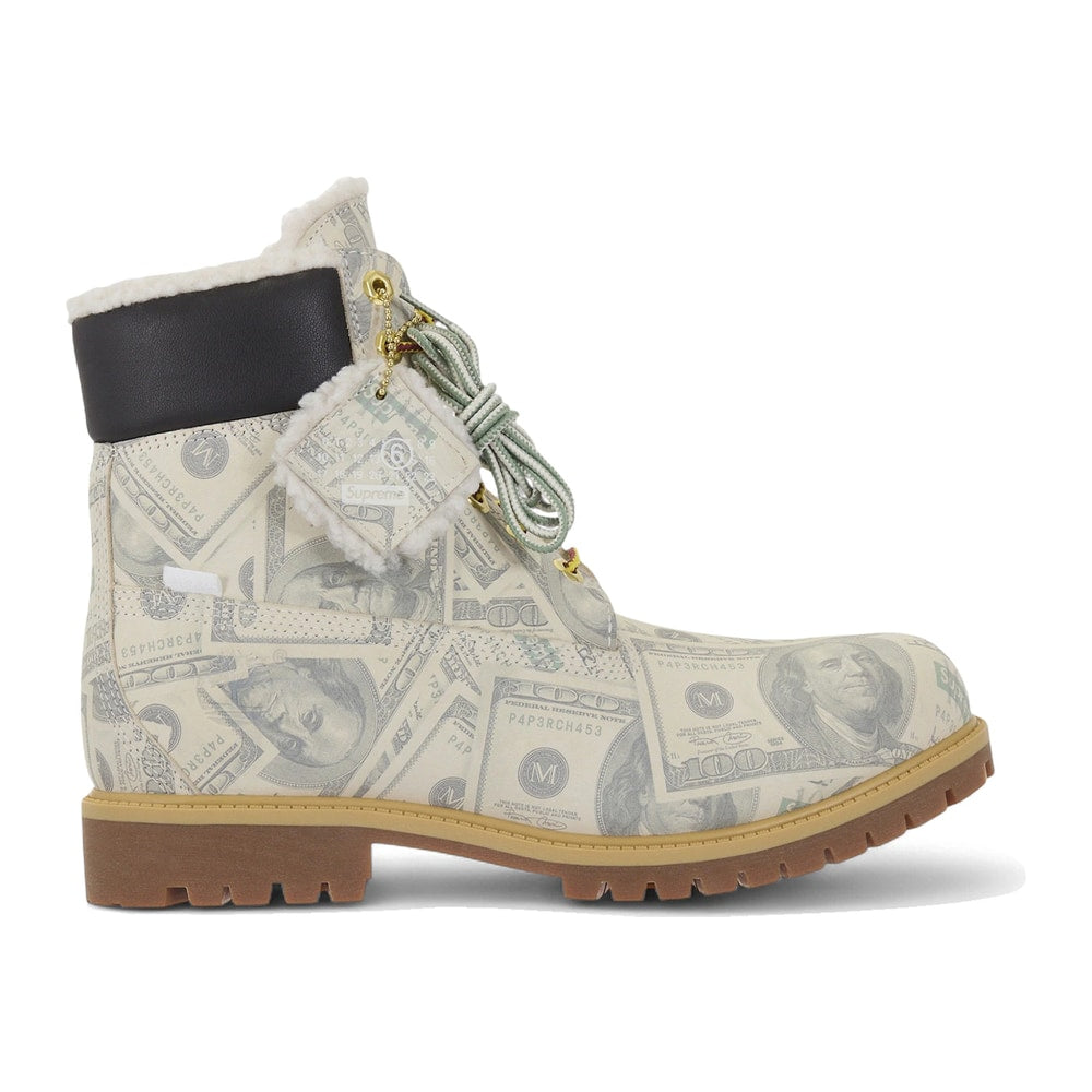 Timberland 6" Premium Waterproof Boot Supreme x MM6 Maison Margiela $100 Bills – boty, béžová