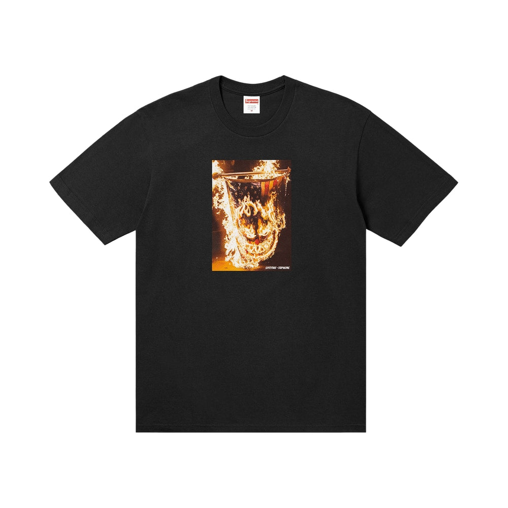 Supreme x Spitfire Flag Tee Black – tričko