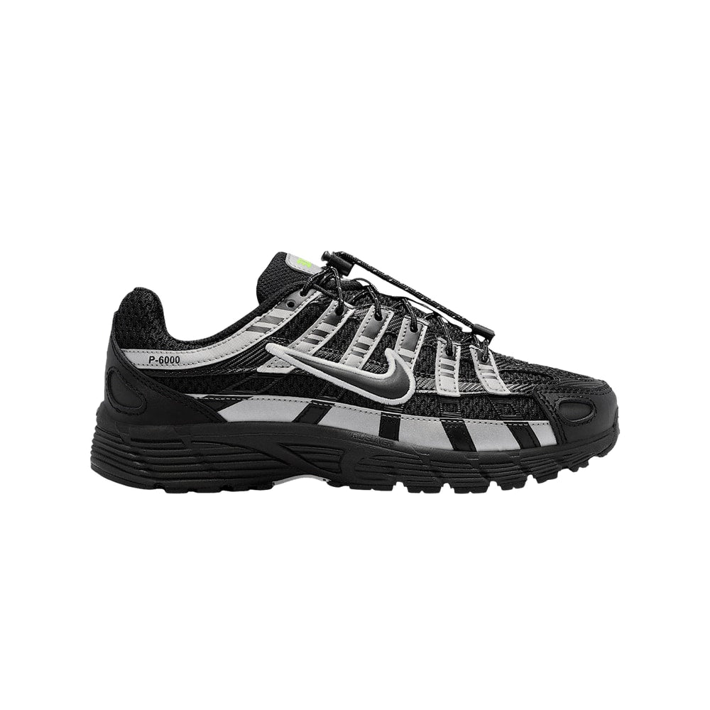 Nike P-6000 GS Black Metallic Silver Volt Ice – buty, czarny