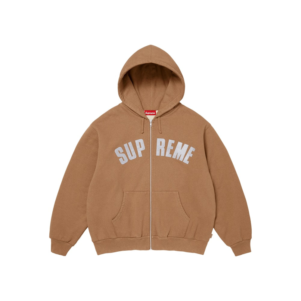 Supreme Arc Thermal Lined Zip Up Hooded Sweatshirt Light Brown – mikina