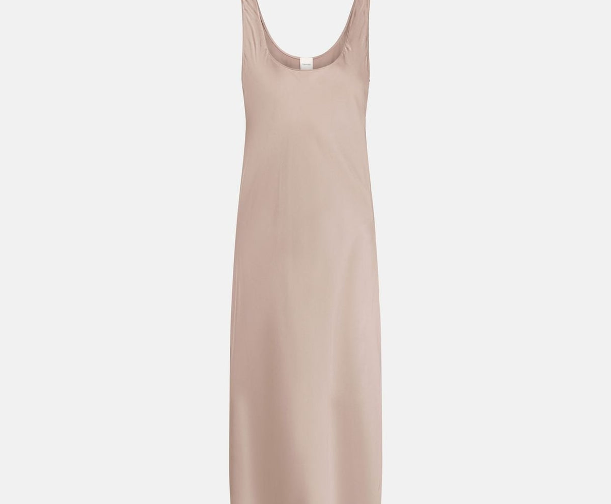 Calvin Klein Satin dress Hero Greige – ropa