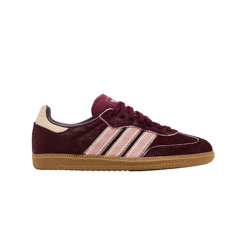 adidas Wmns Samba OG Pony Hair Pack - Maroon – tenisky, červená