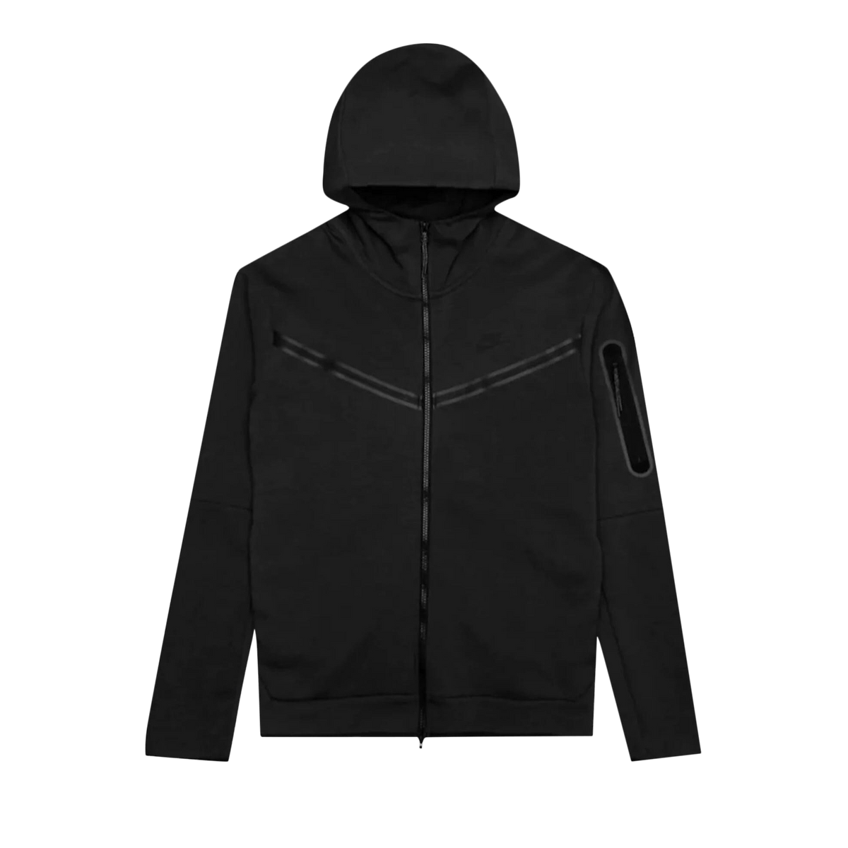 Nike Sportswear Kids' Tech Fleece Full-Zip Hoodie Black/Black – mikina