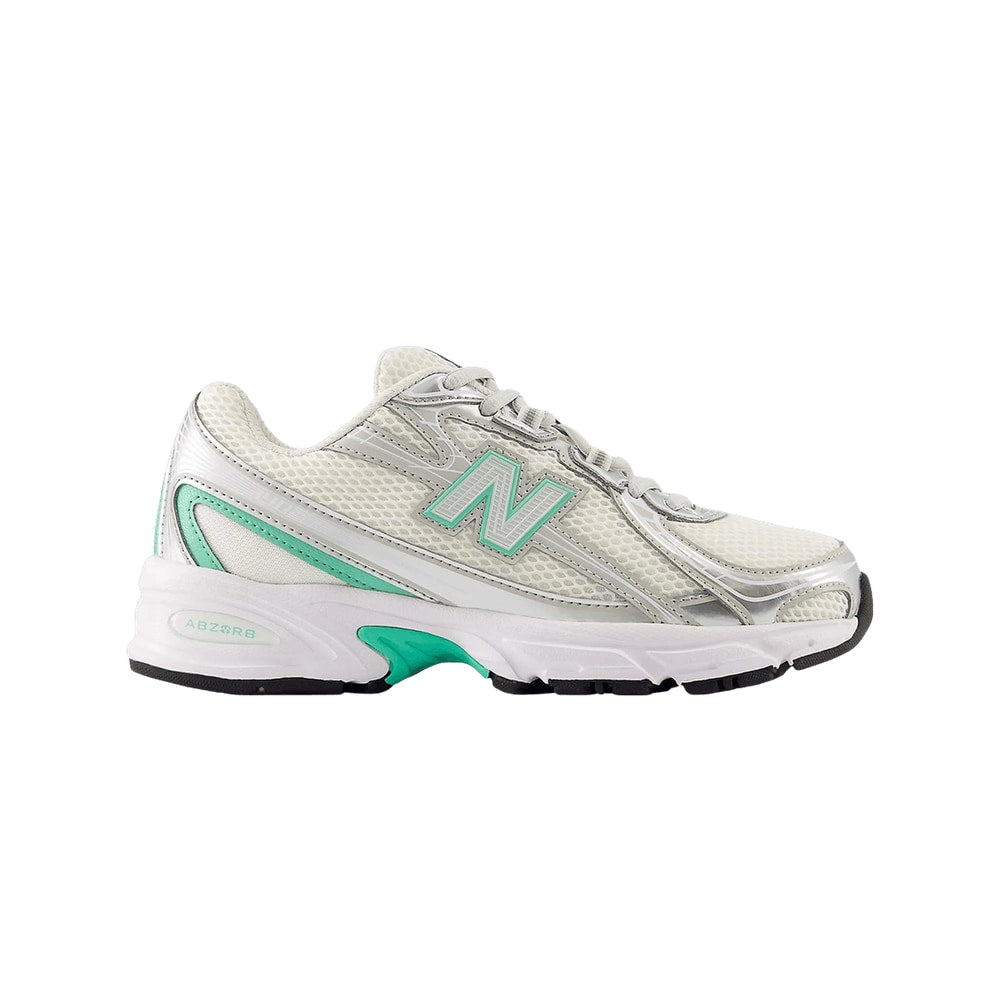 New Balance 740 Lace Big Kid Silver Metallic Deep End – tenisky, stříbrná