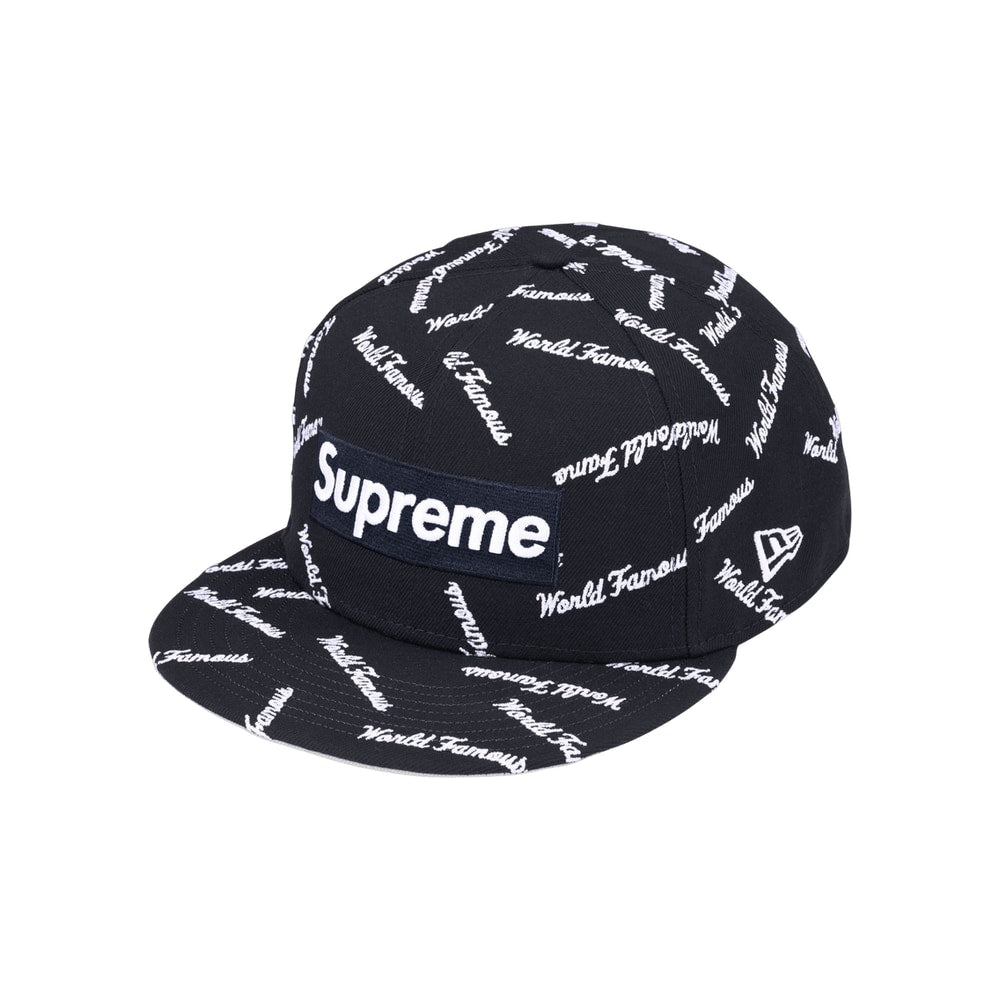 Supreme World Famous Box Logo New Era Navy – oblečení