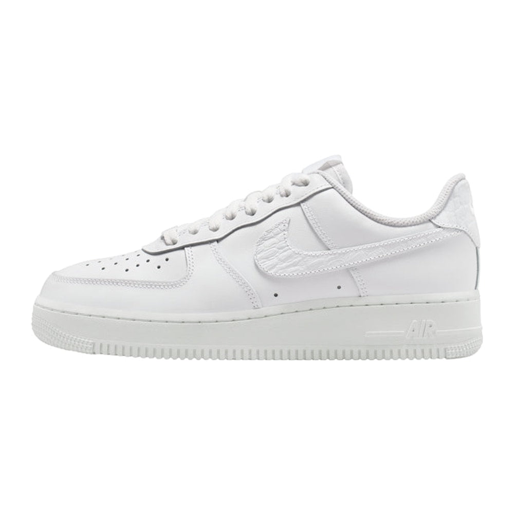 Nike Air Force 1 Low Pebble Croc 'White' – tenisky
