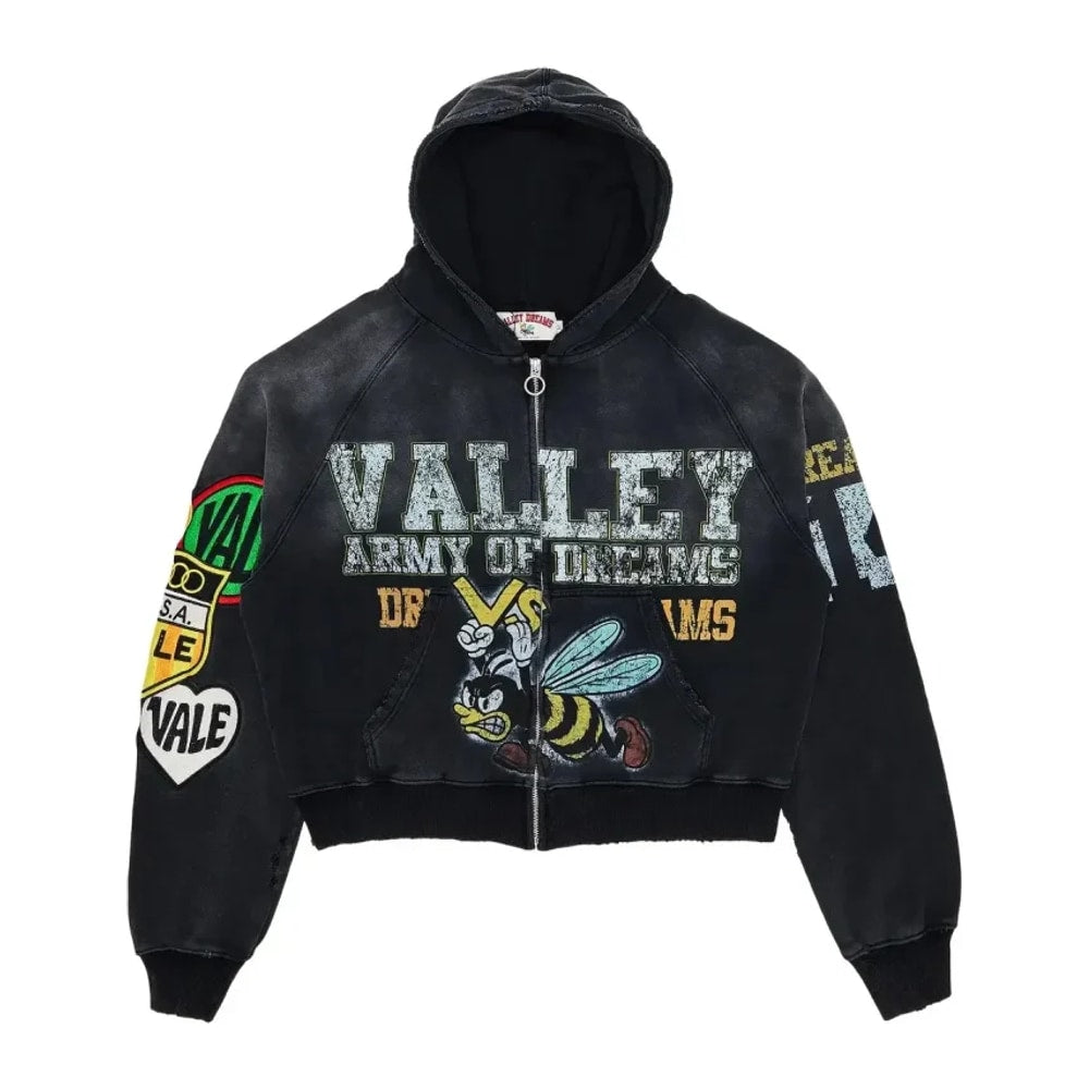 Vale Forever Valley Dreams Bee Hoodie Black – huppari