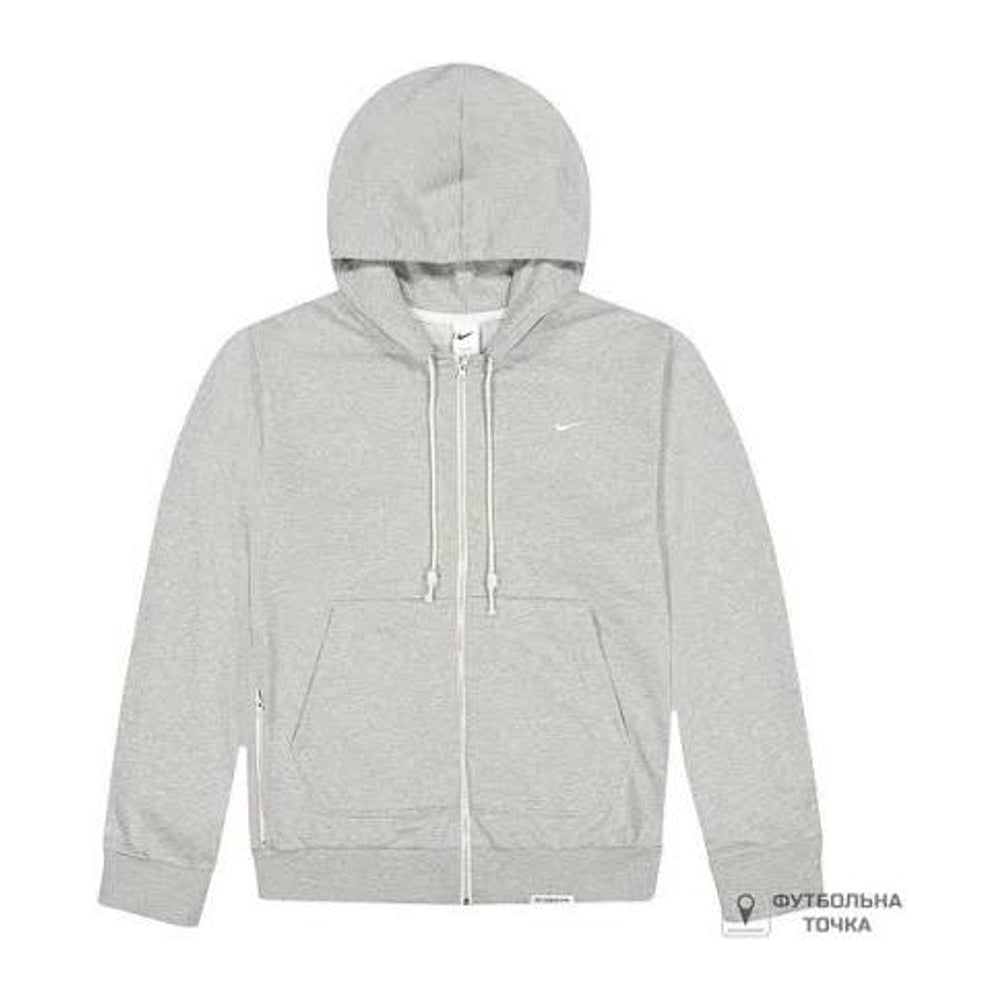 Nike Standard Issue Dri-FIT Full-Zip Basketball Hoodie Grey – худі