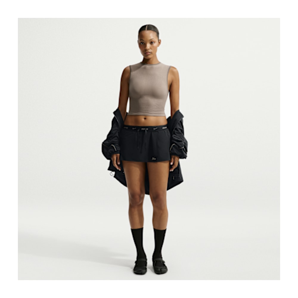 Nike NikeSKIMS Stretch Nylon Skort Obsidian Olive Grey (Women's) – černá