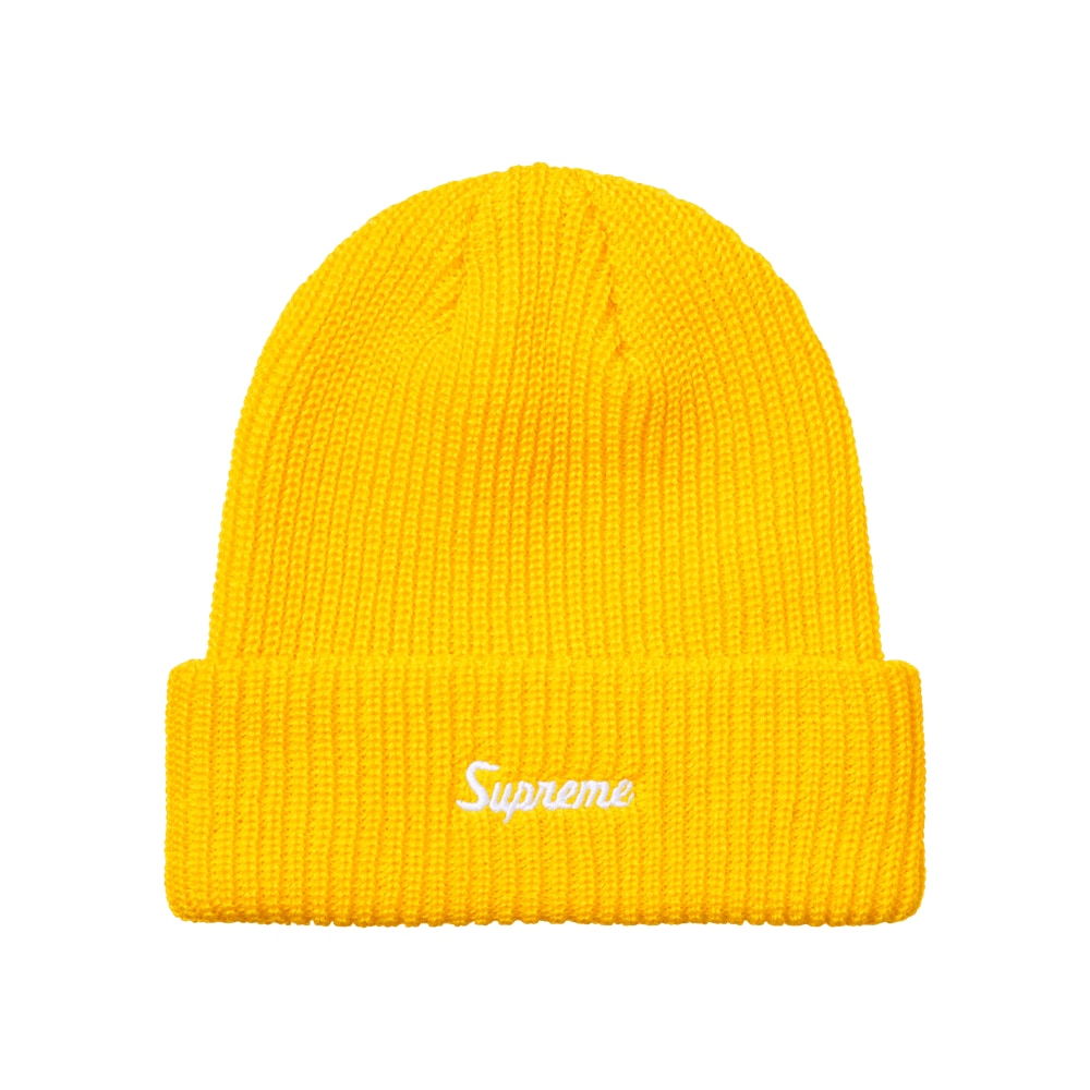 Supreme Loose Gauge Beanie Yellow – cappello