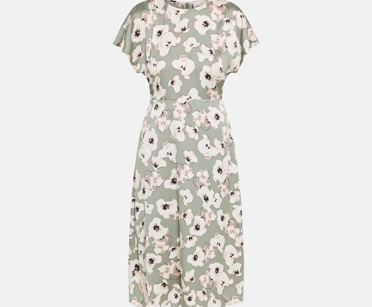 Calvin Klein Midi dress Matte Lime – îmbrăcăminte