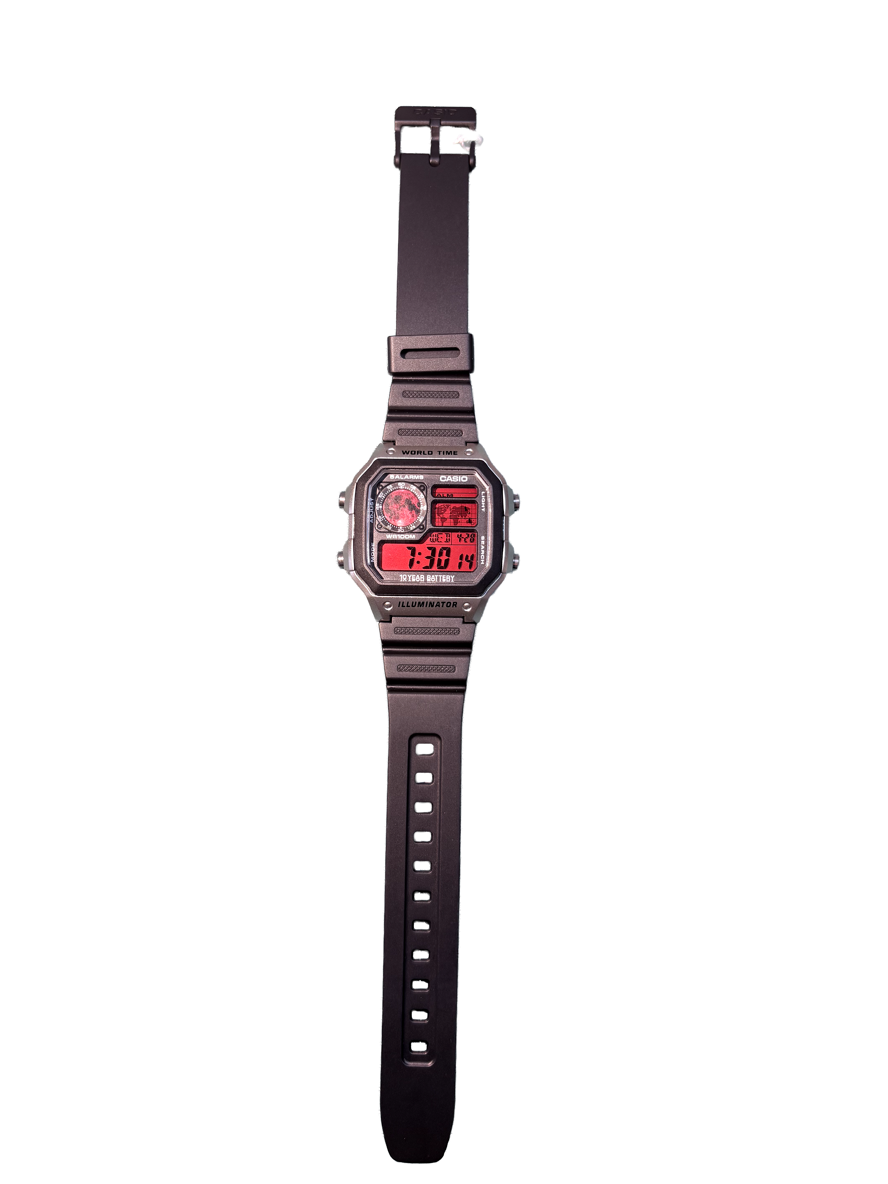 Modial Casio Red Moon Rubber Watch-Apparel & Accessories-Modial-pikastore.cz
