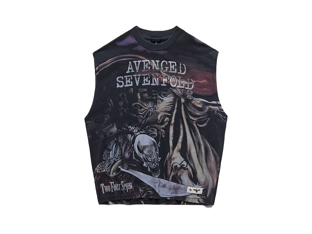Represent 247 x Avenged Sevenfold City Of Evil Tank Aged Black