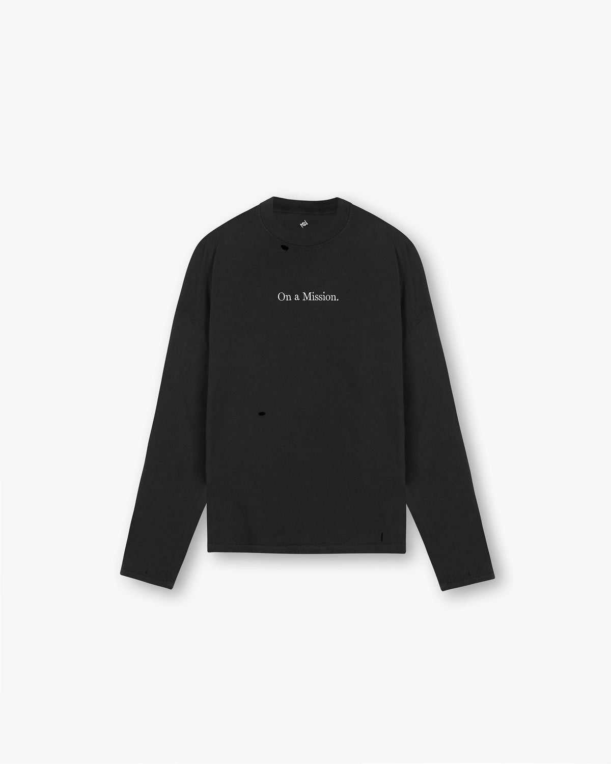 Represent 247 On A Mission Long Sleeve T-Shirt Jet Black