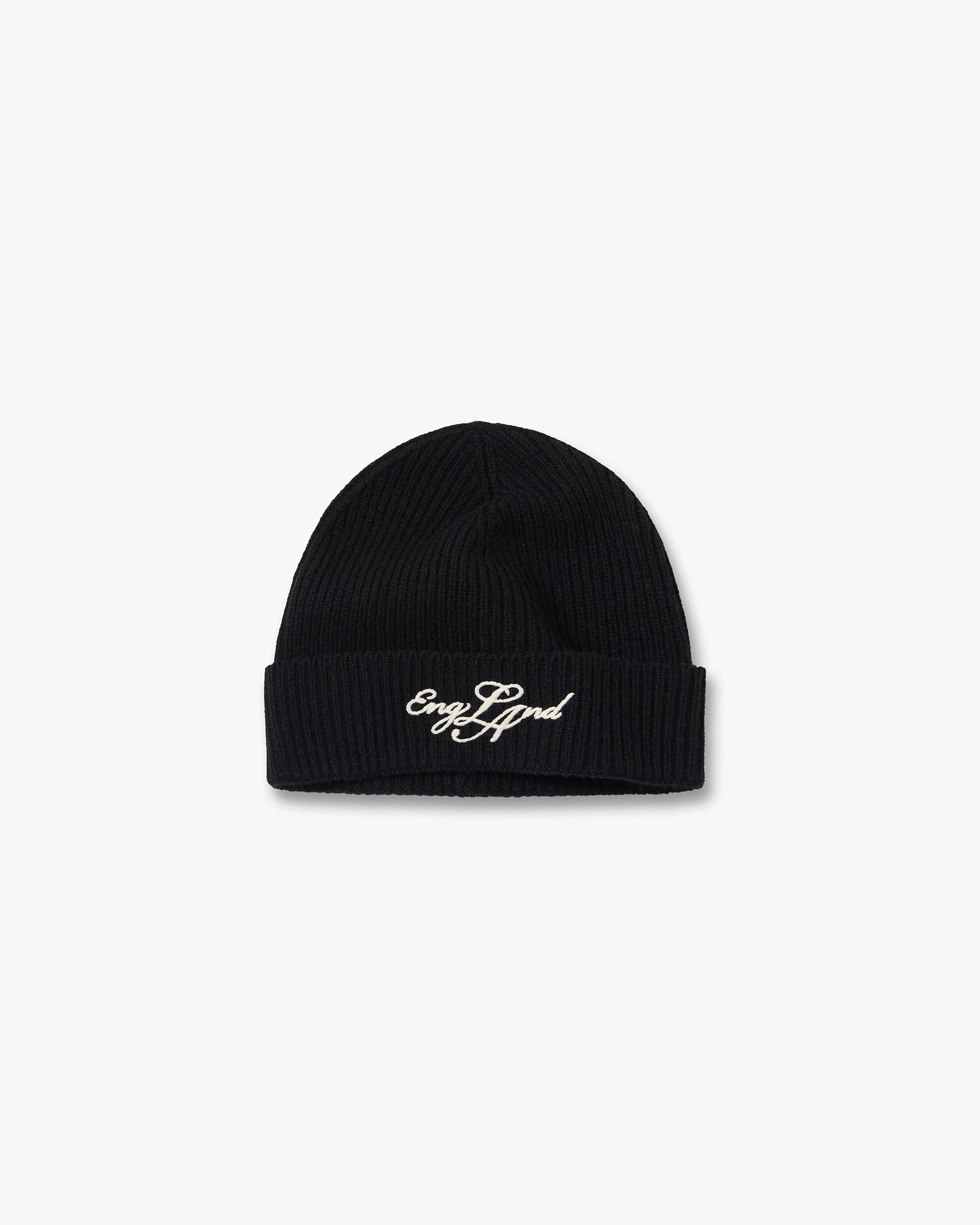 Represent EngLAnd Beanie Jet Black