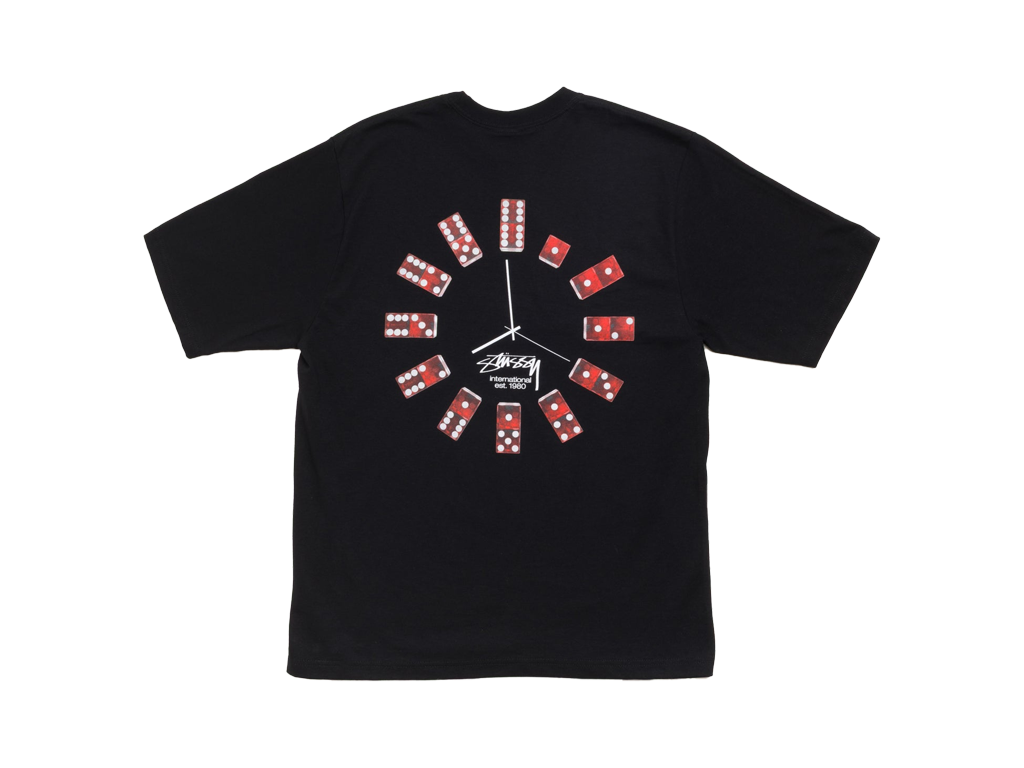 Stüssy Dice Clock Tee in Black-Stüssy-pikastore.cz