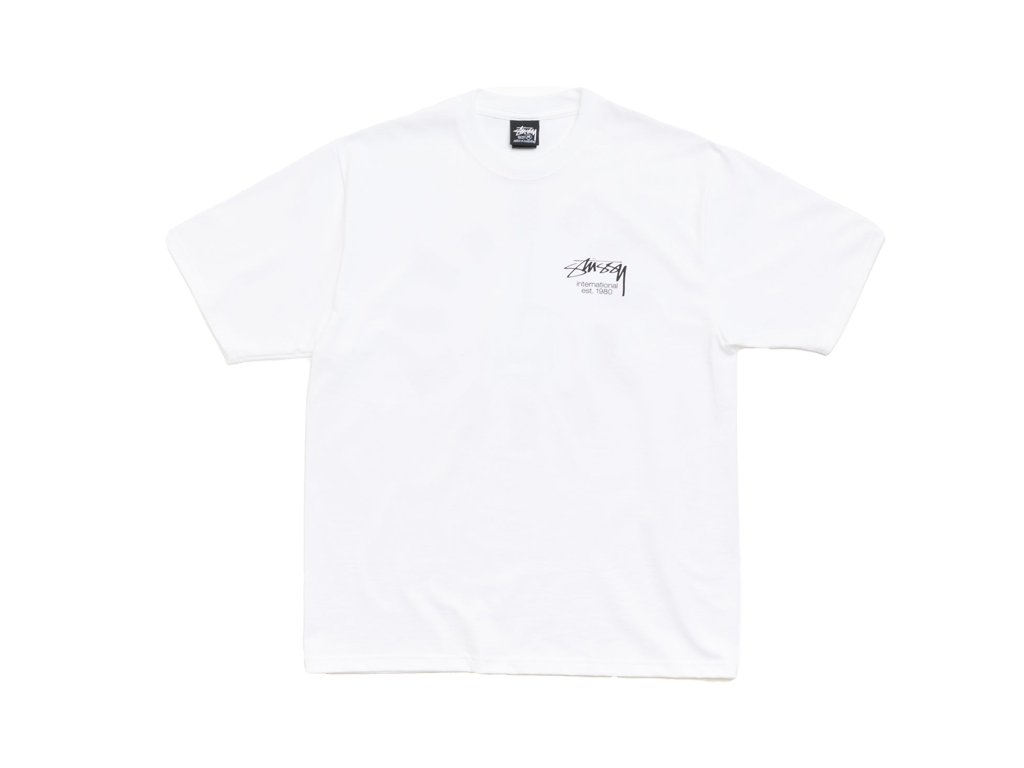 Stüssy Dice Clock T-Shirt in White-Stüssy-pikastore.cz