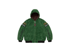Supreme x Vanson Leathers Reversible Quilted Hooded Jacket Brown
